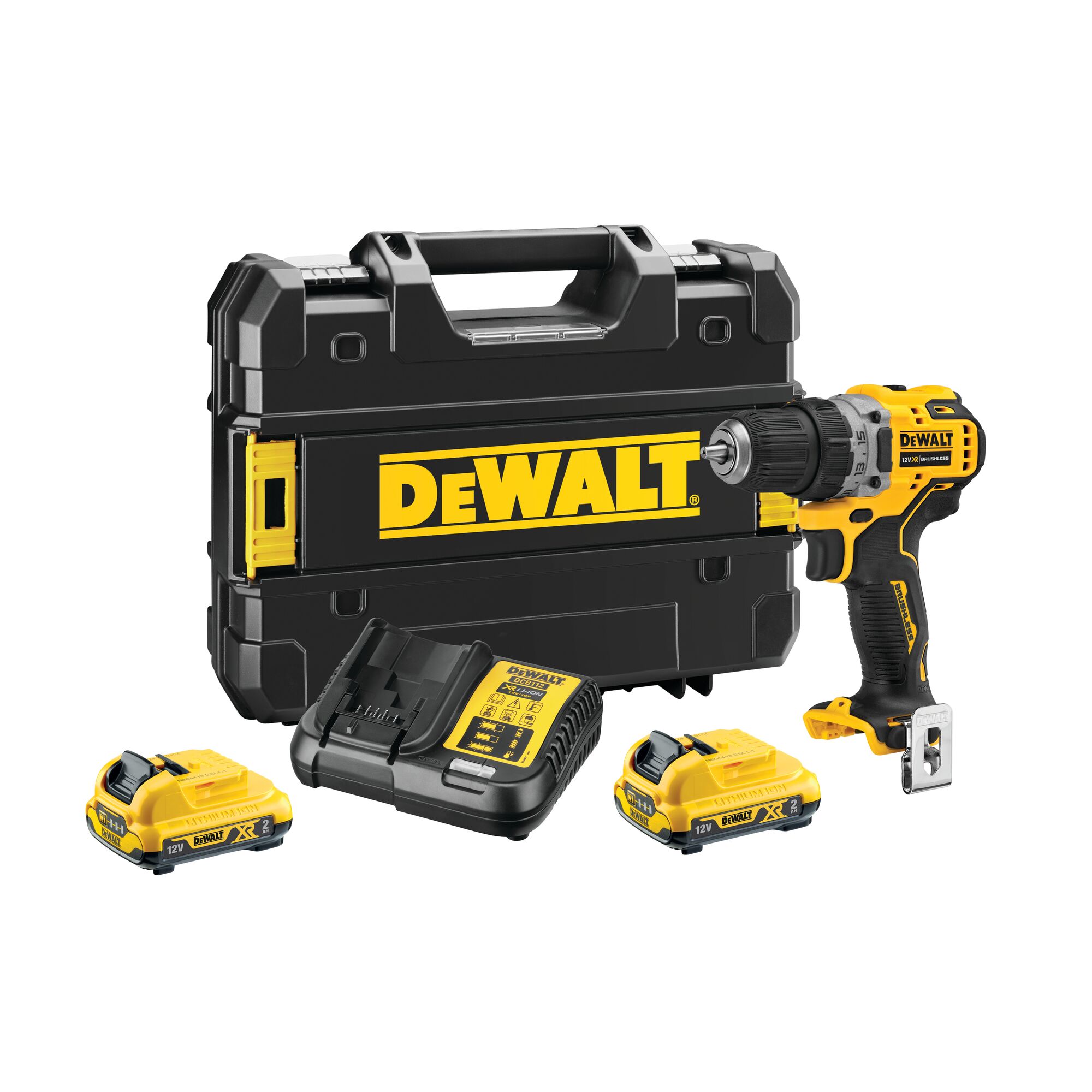 12V XR Brushless Sub Compact Drill Driver 2 X 2Ah DEWALT