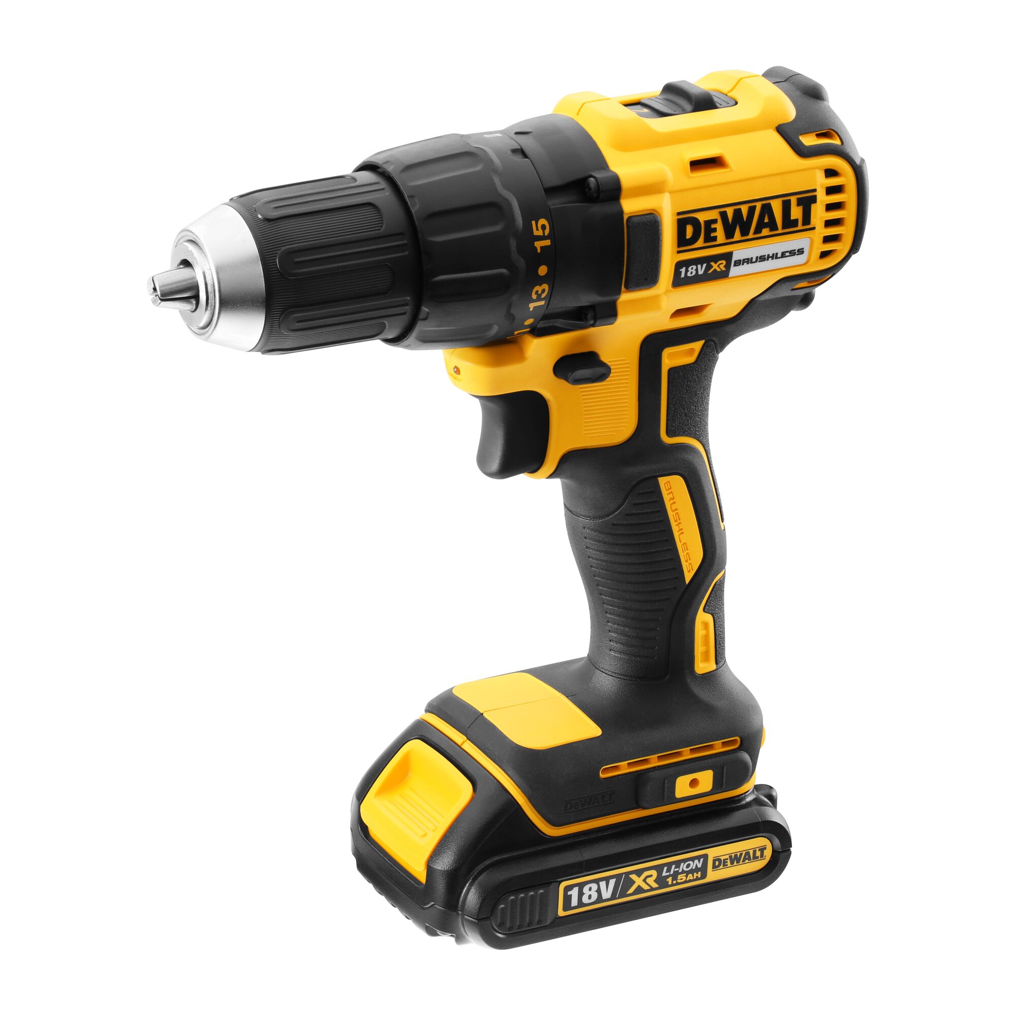 18V XR Brushless Compact Drill Driver 2 X 1.5Ah DEWALT