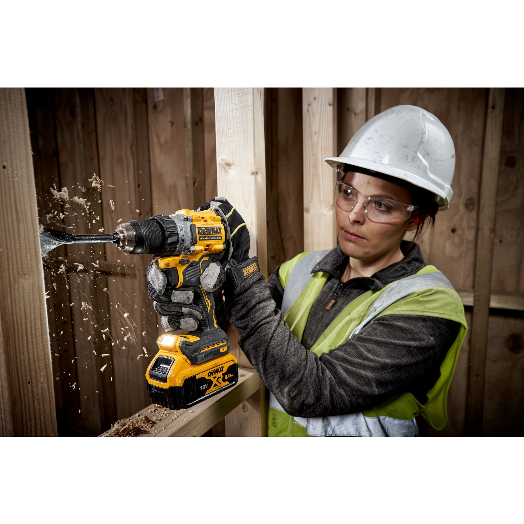 18V XR Brushless Hammer Drill Driver 2 X 5Ah DEWALT