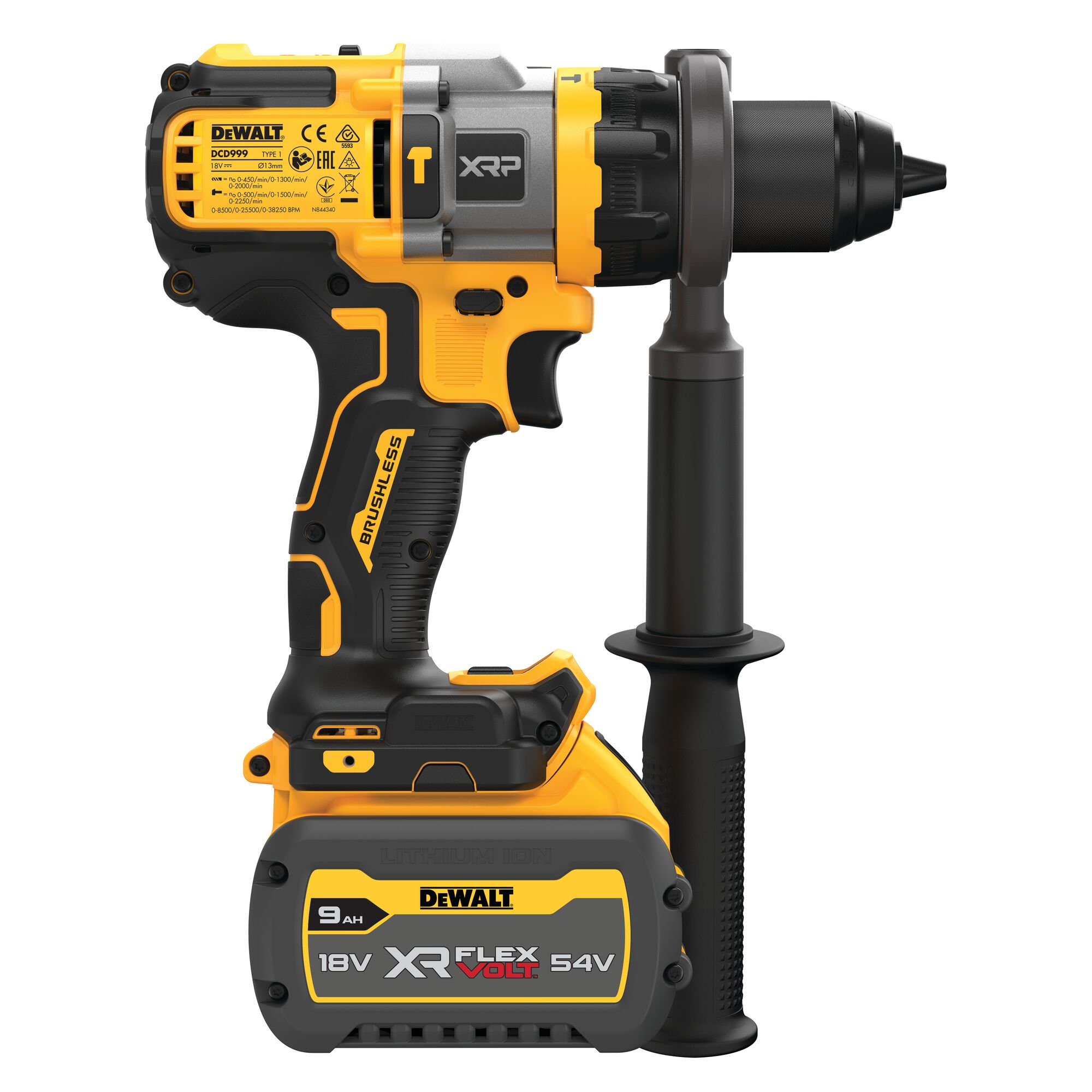 18V XR XRP Hammer Drill Driver With FLEXVOLT ADVANTAGE 1 X 9Ah