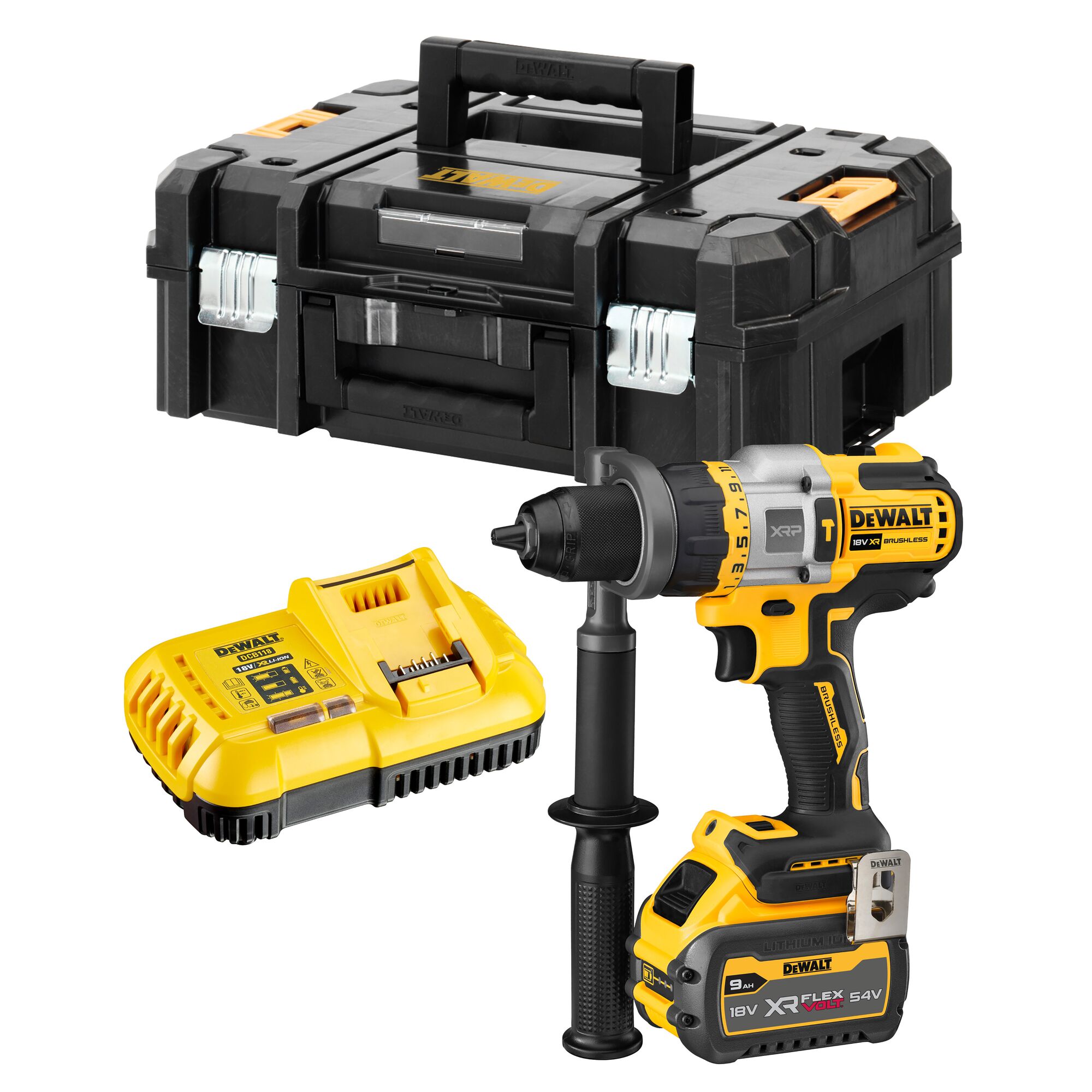 18V XR XRP Hammer Drill Driver With FLEXVOLT ADVANTAGE 1 X 9Ah