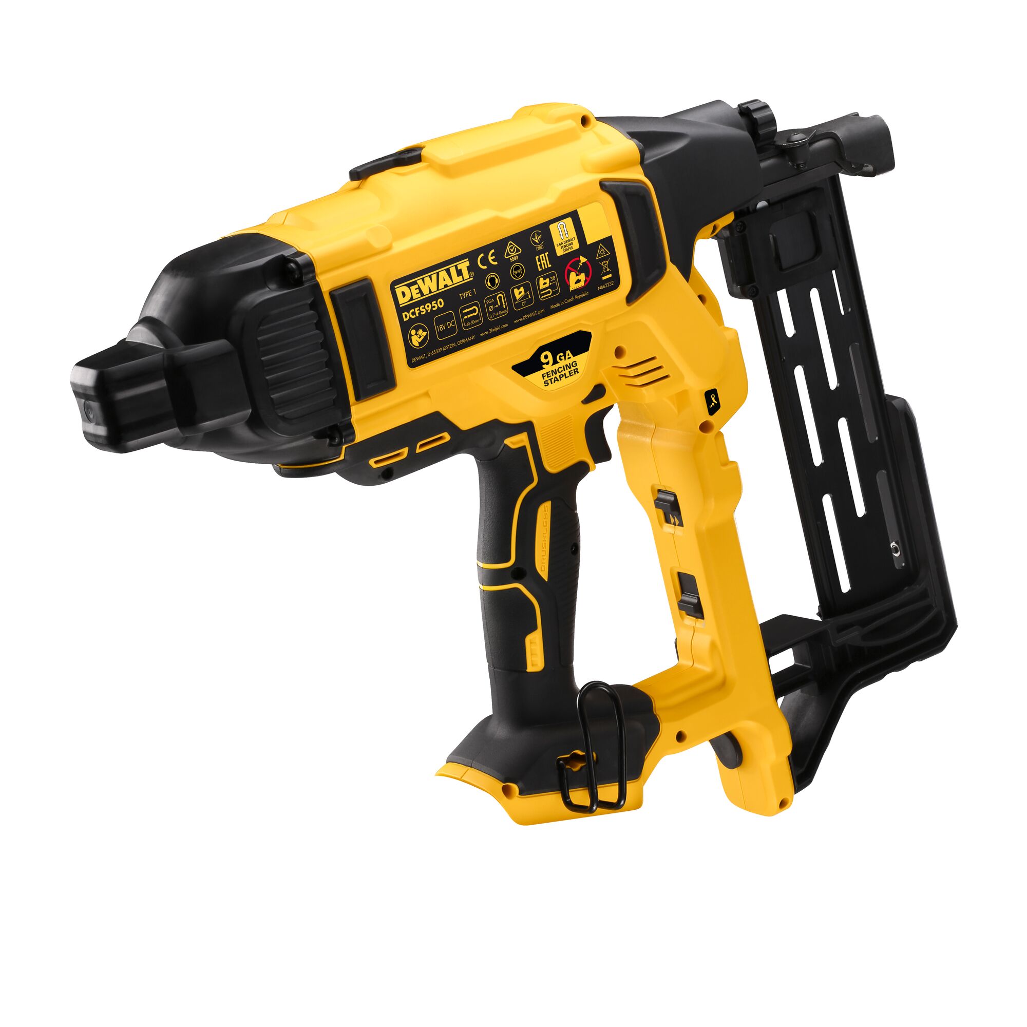 Dewalt cordless deals fence stapler