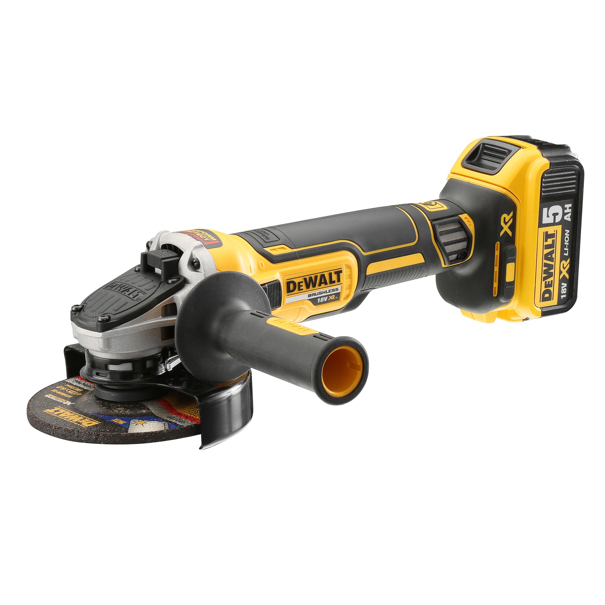 18V XR Brushless Angle Grinder 2 X 5 Ah 25 mm DEWALT