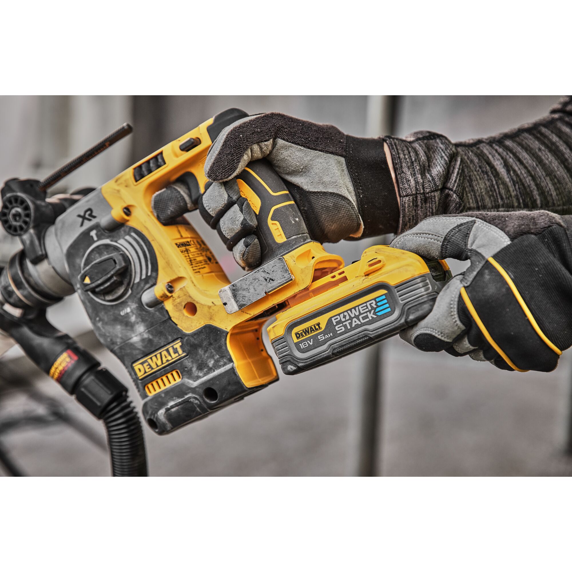 Dewalt sds drill 18v best sale with battery