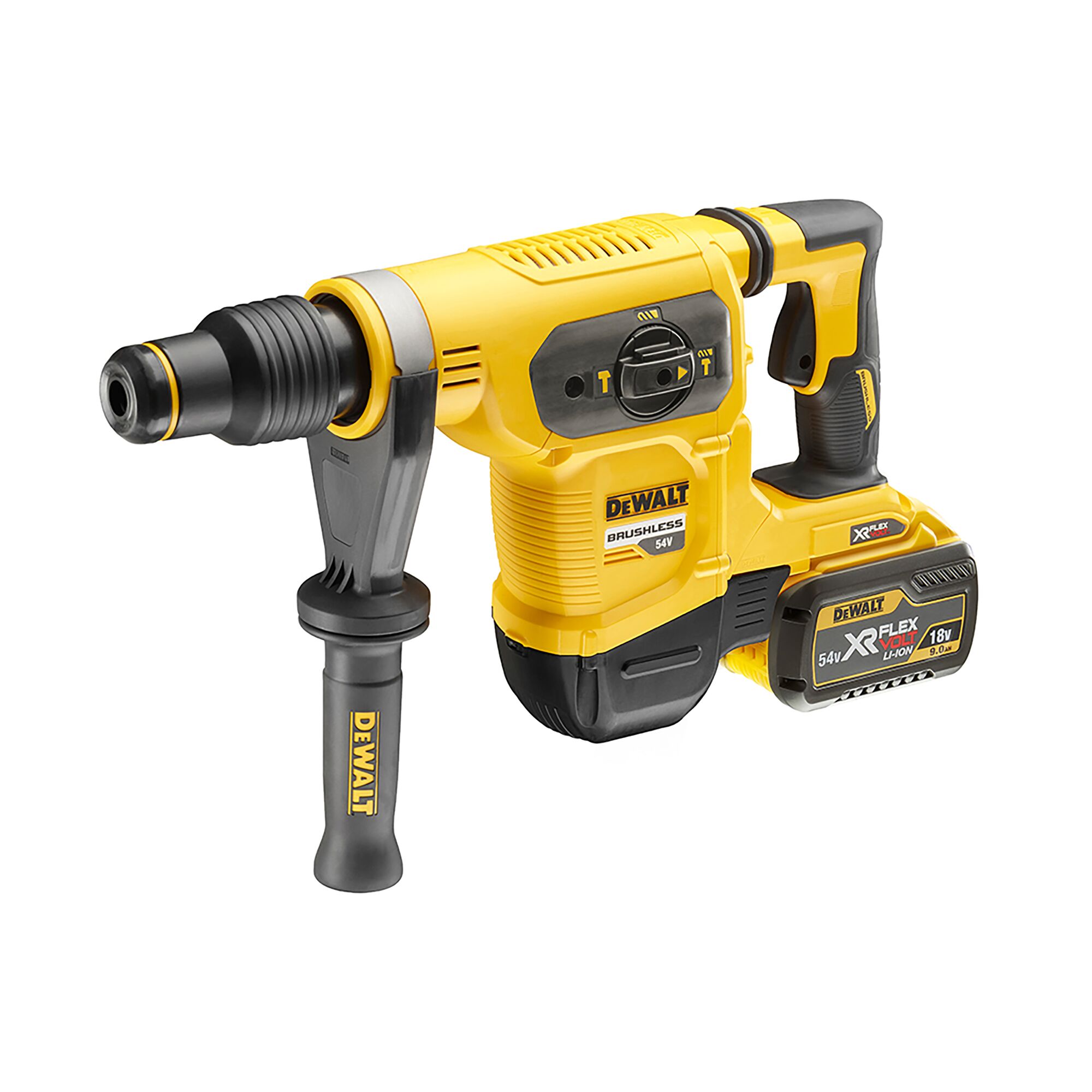 54V XR FLEXVOLT 40mm SDS Max Hammer Drill 2 X 9Ah DEWALT