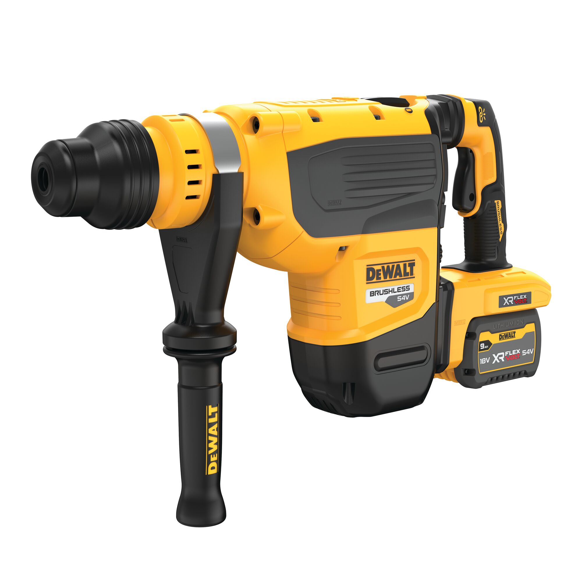 54V XR FLEXVOLT 48mm SDS Max Hammer Drill 2 X 9Ah DEWALT