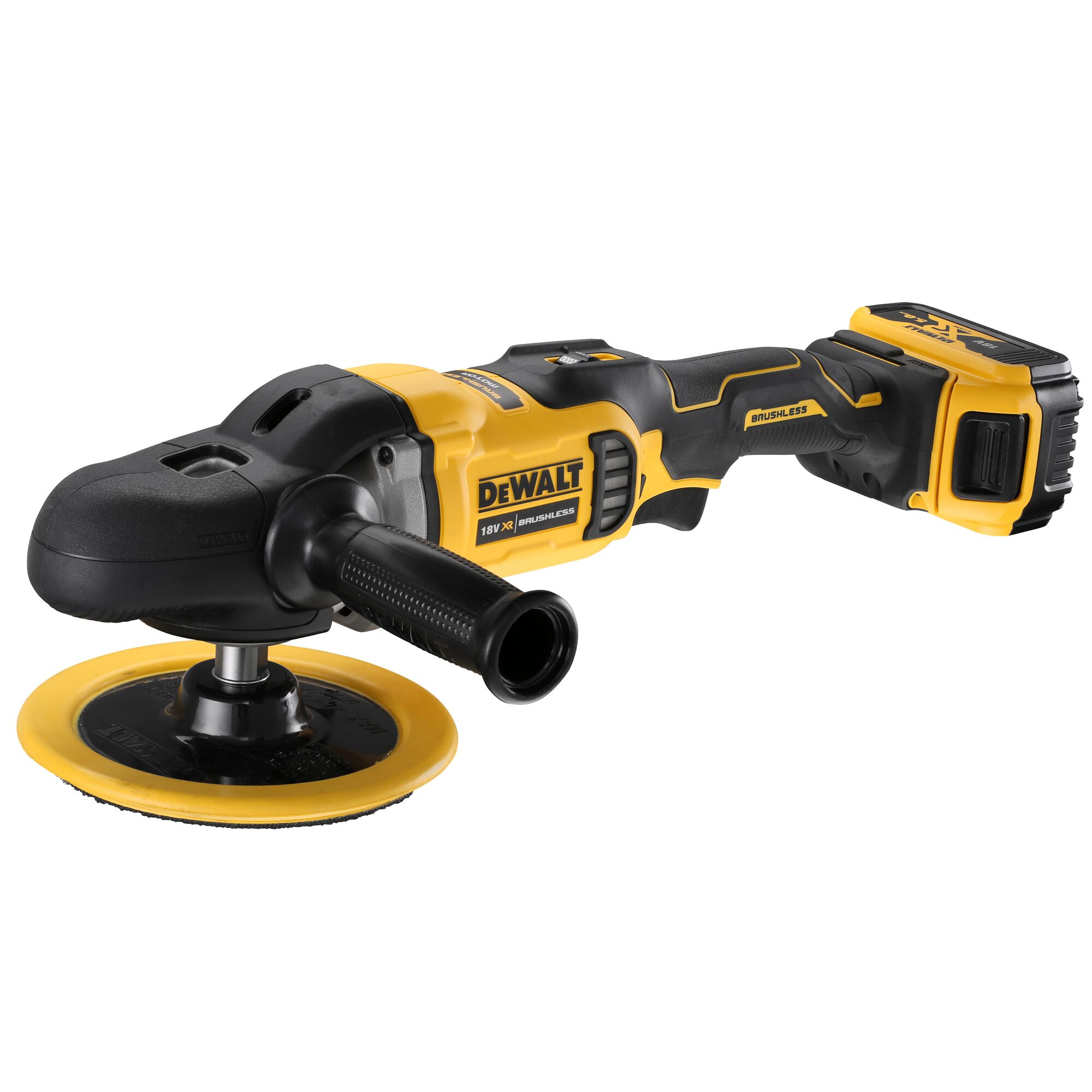 18V XR Brushless Rotary Polisher 2 X 5Ah DEWALT