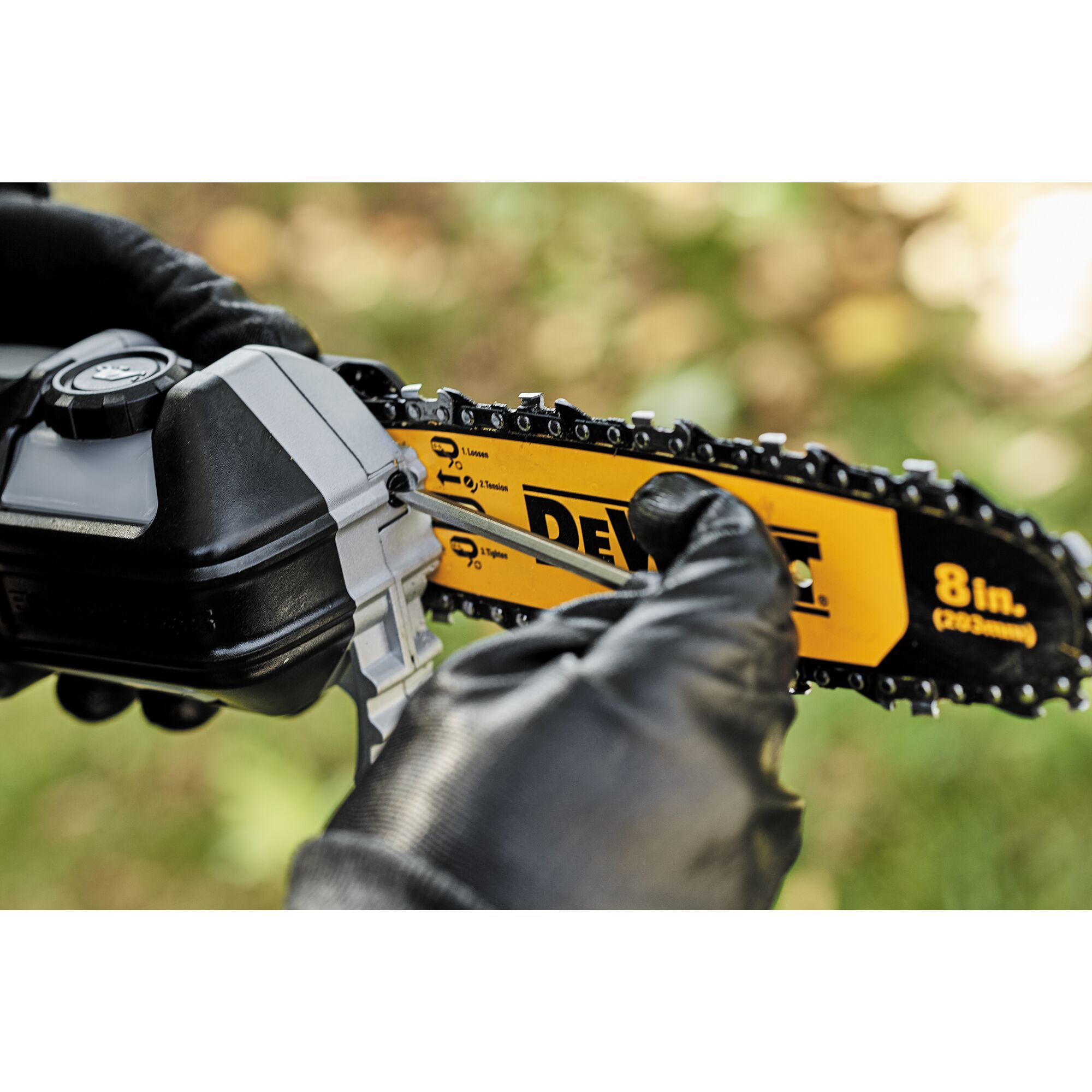 Dewalt dcmps567 18v xr brushless cordless pole chain saw hot sale