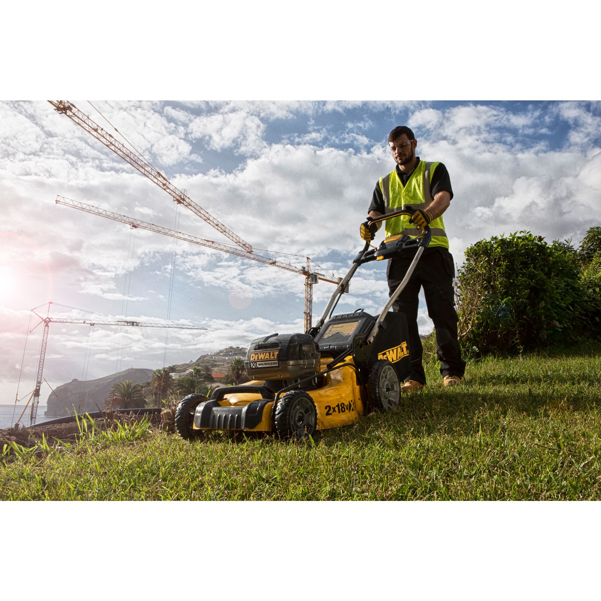 Dewalt lawn best sale mower bare