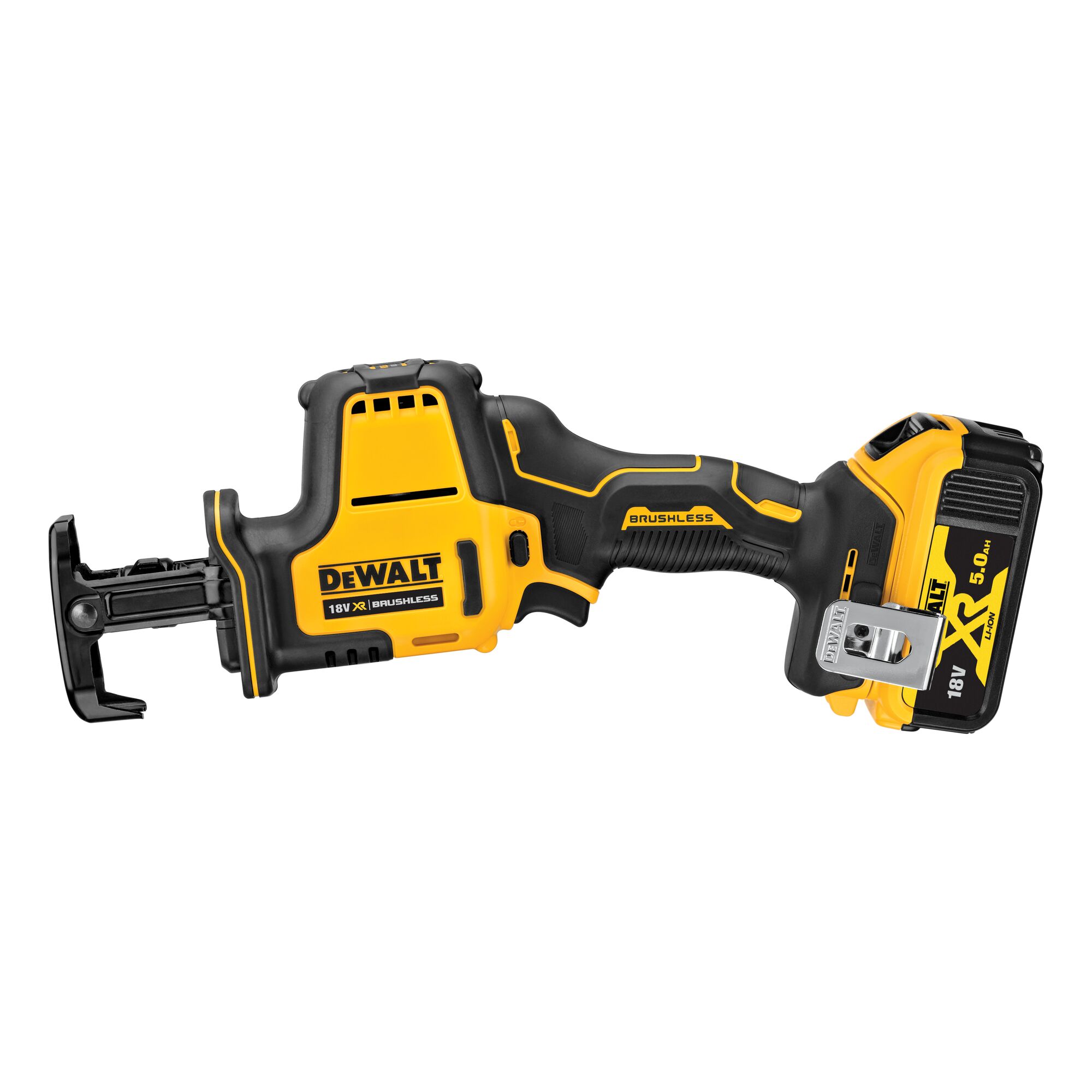 18V XR Brushless Sub Compact Reciprocating Saw Kitted 2x 5.0Ah