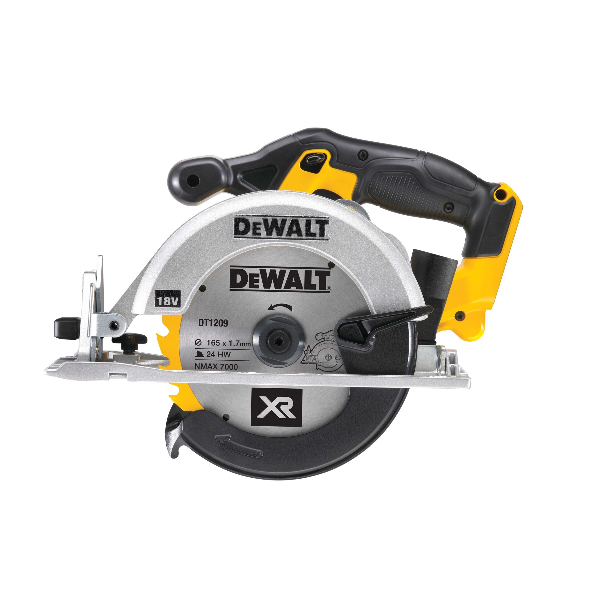 18V XR Li Ion Circular Saw Bare Unit DEWALT