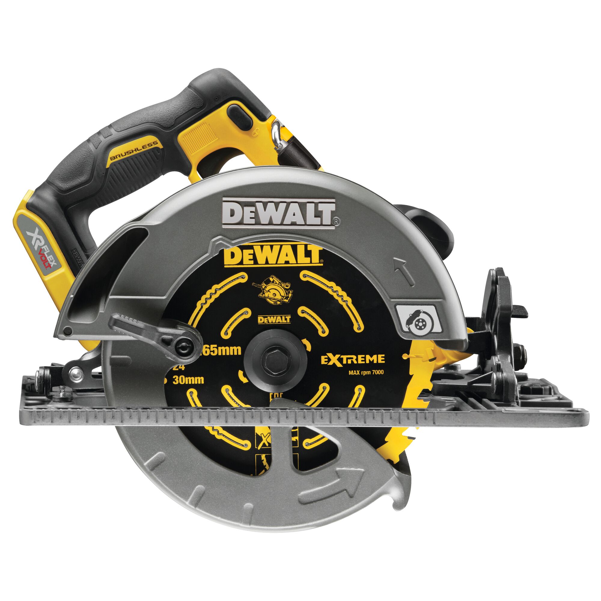 54V XR FLEXVOLT 190mm Rail Compatible Circular Saw Bare Unit