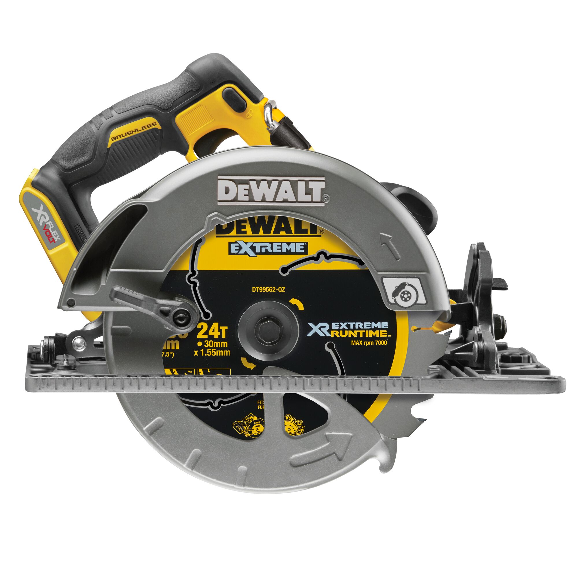 54V XR FLEXVOLT Rail Compatible Circular Saw 190 mm Bare Unit