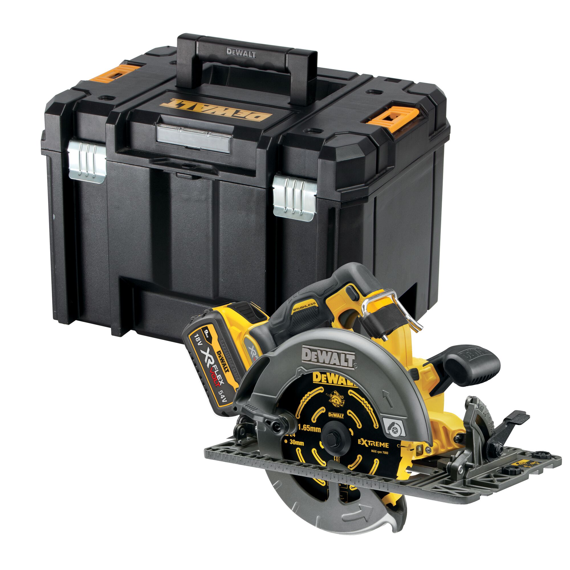 54V XR FLEXVOLT Rail Compatible Circular Saw 190 mm Bare Unit