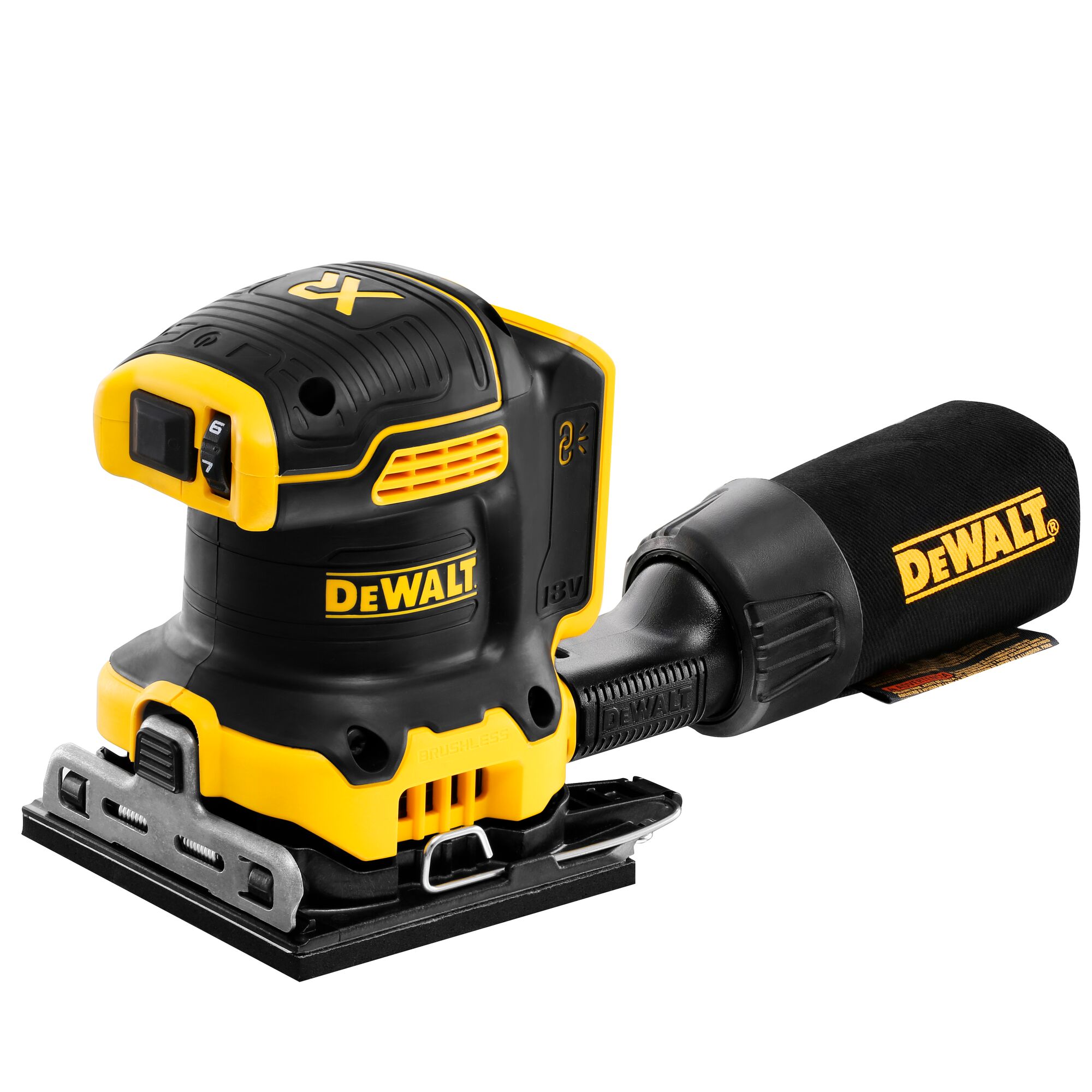 18V XR Brushless 1 4 Sheet Palm Sander Bare Unit DEWALT