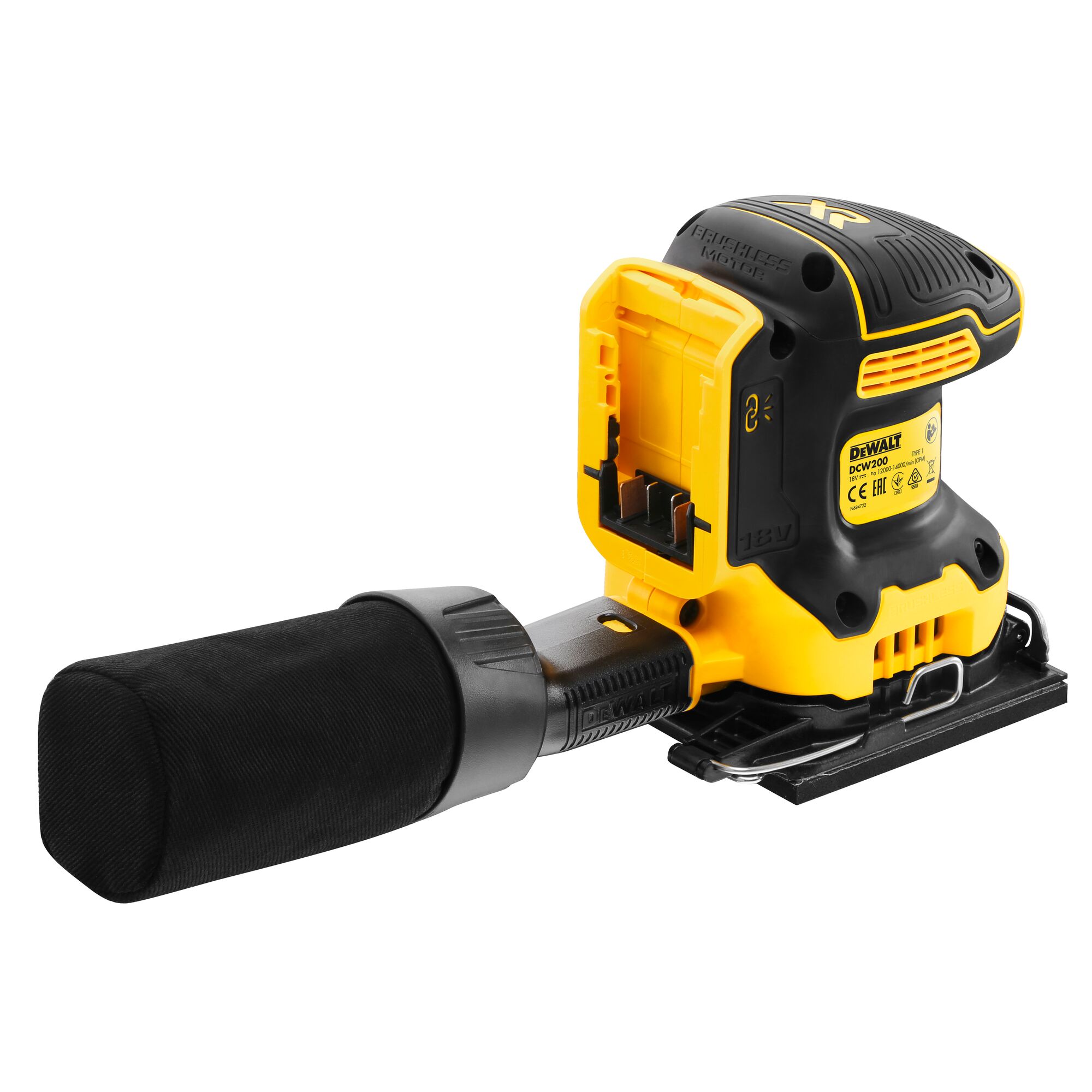 Dewalt battery store powered sander