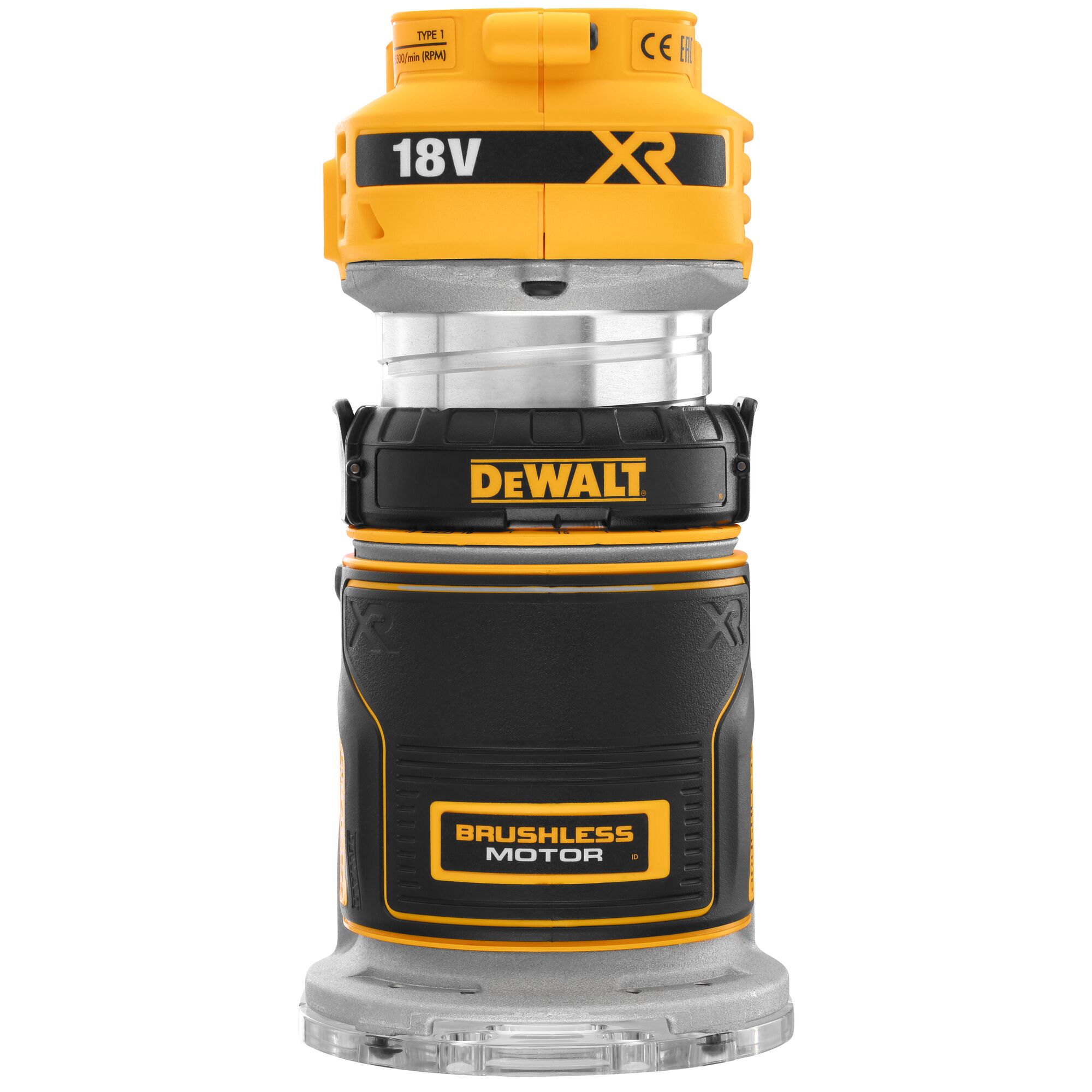 18V XR Brushless 8mm Compact Router Bare Unit DEWALT