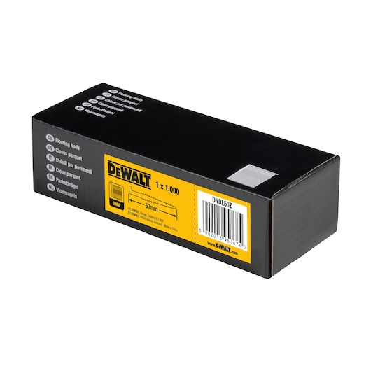 3/4 view box of 50mm flooring nails