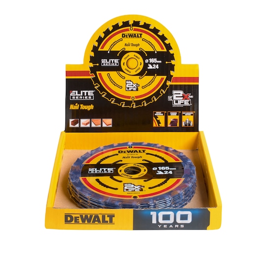 Display tray including Elite circular saw blades DT10304