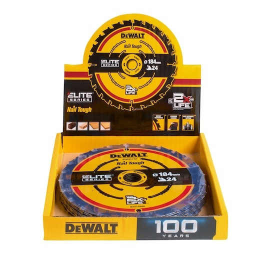 Display tray including Elite circular saw blades DT10304