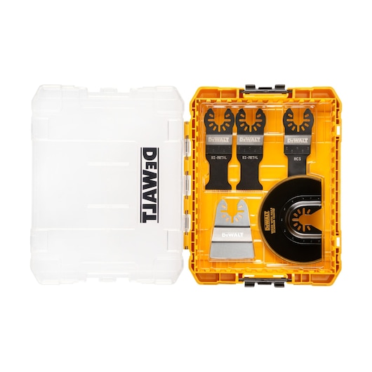Multi-fit accessory in case with lid open front view