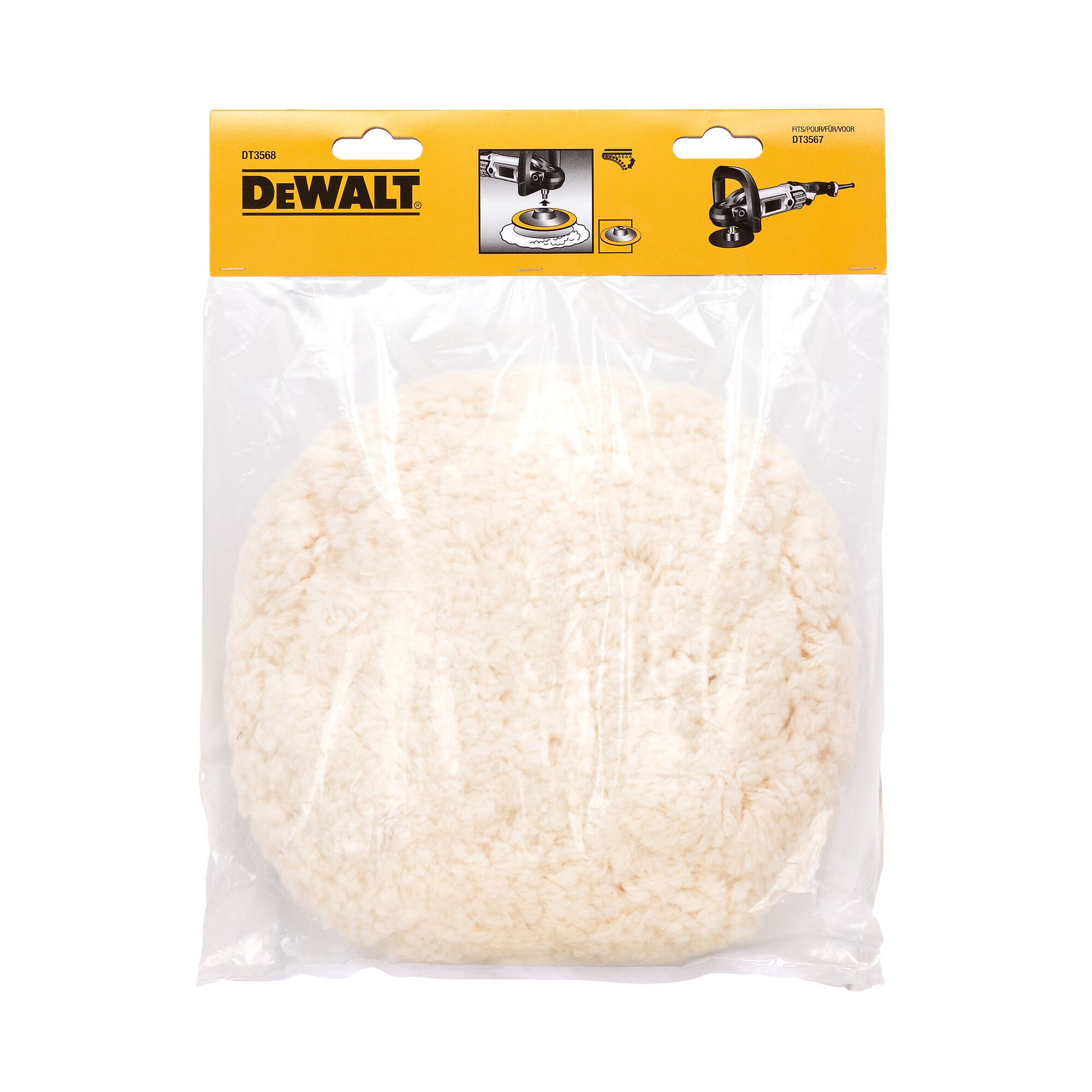 Dewalt wool best sale buffing pad