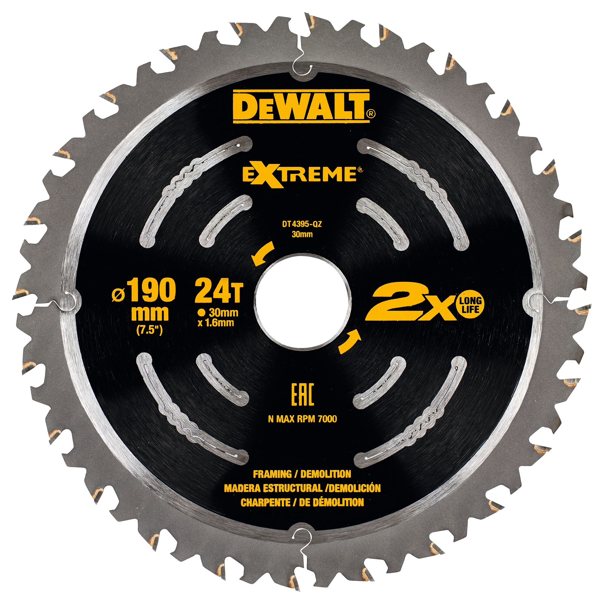 Dewalt 190mm saw outlet blades