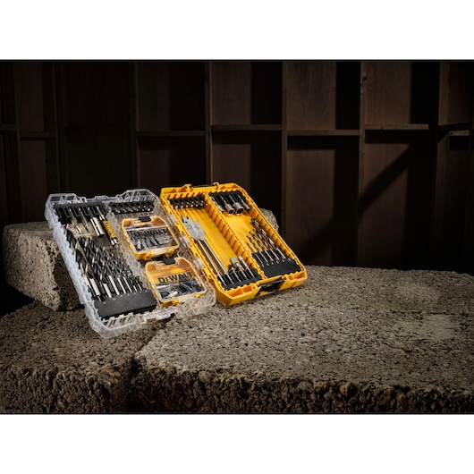 DEWALT 100pc Drill Bit set open case