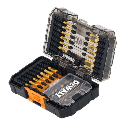 DEWALT x McLaren F1 Team Special Edition  29 Piece Small Tough Case open case