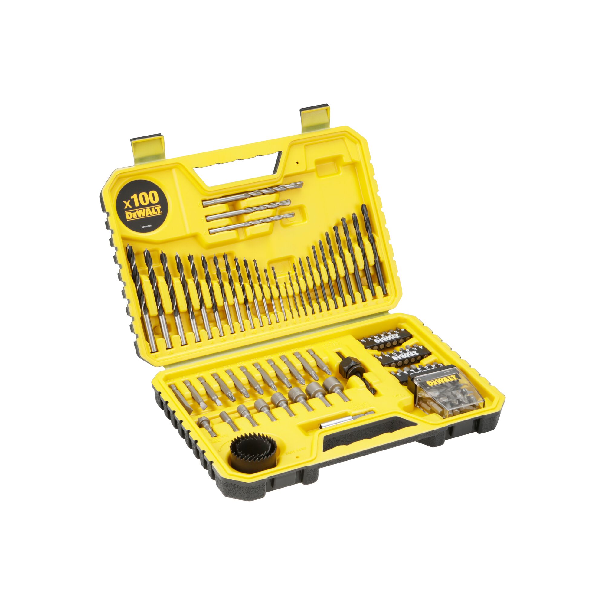 100PC METAL DRILL BIT HSS G SET DEWALT