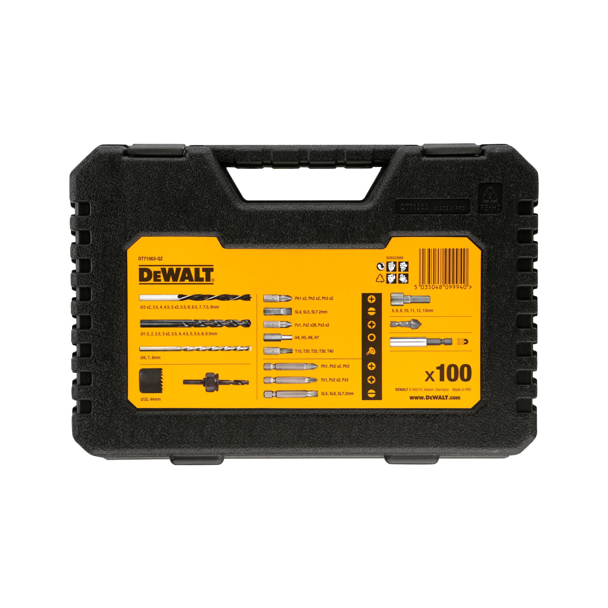 Dewalt 100 pc drill deals bit set