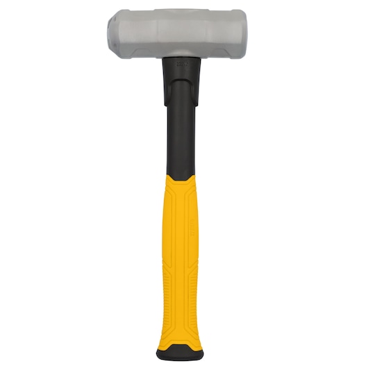 Rear profile view of DEWALT 4LB engineering hammer on white