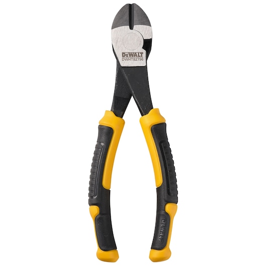 A single pair of closed Dewalt 200mm LH combination pliers