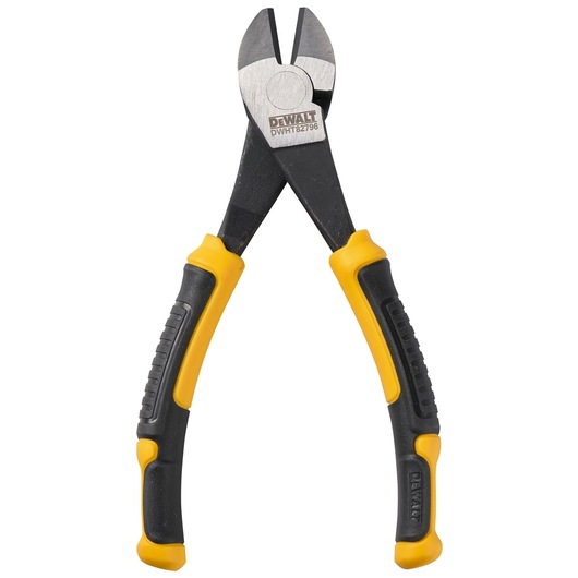 A single pair of open Dewalt 200mm LH combination pliers